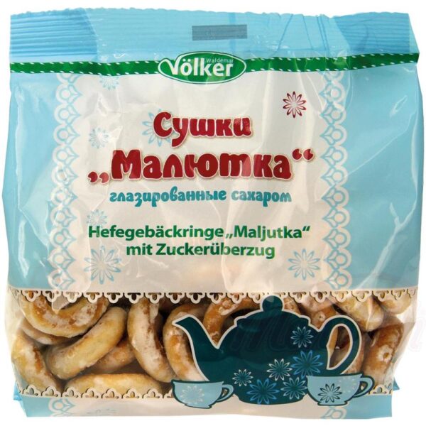 Сушки Mалютка глазированные сахаром 180г