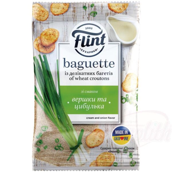 Weizen Brotsnacks mit Sahne-Zwiebel-Geschmack FLINT