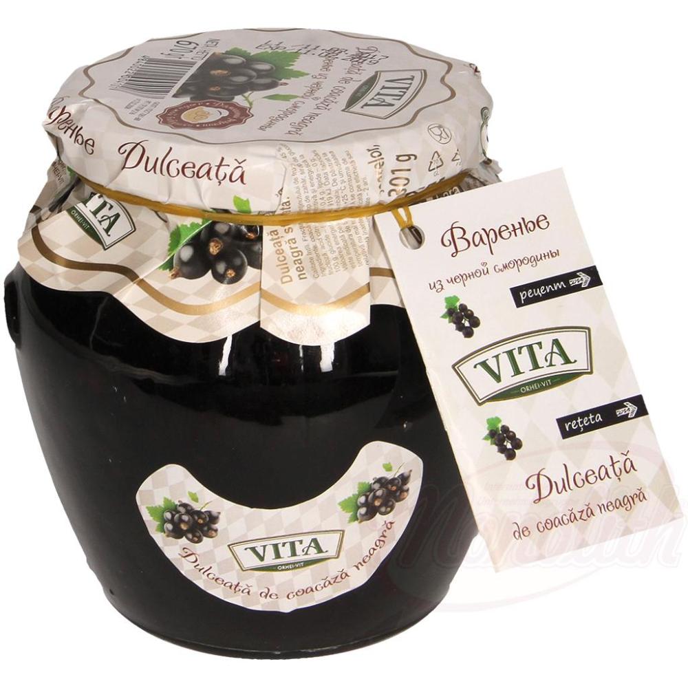 10ad5ea1547dbcd08f0407493dee5390 Konfitüre aus schwarze Johannisbeere Vita 680 g – Bild 1