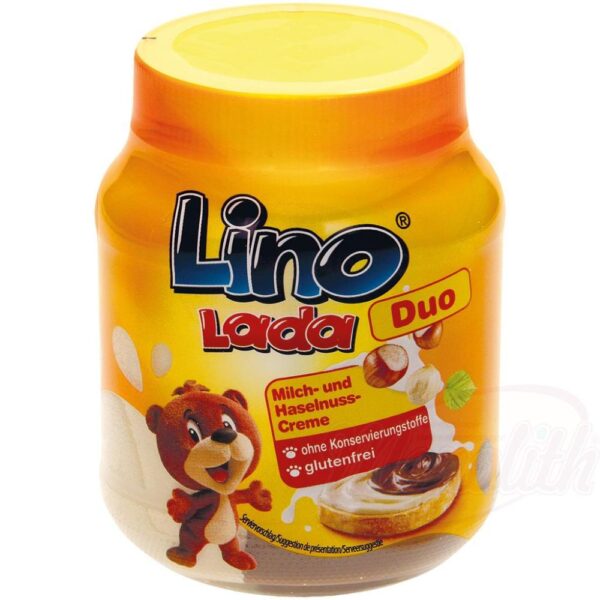 Mischung aus Milch- und Haselnusscreme "Lino Lada Duo" 400g