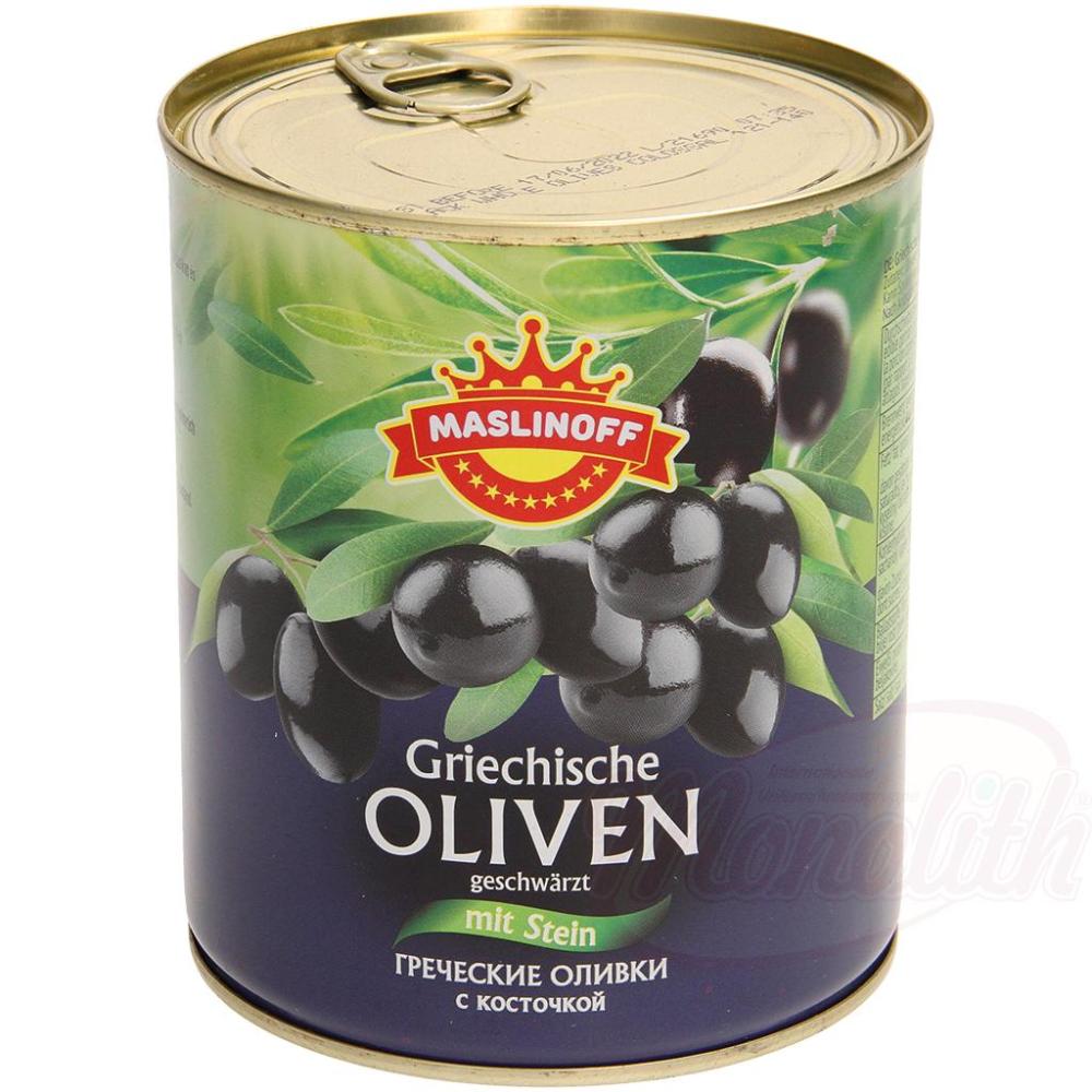 22f05359f21e31421379f797b95e8d5d Maslinoff Griechische Oliven mit Stein, geschwaerzt – Bild 1