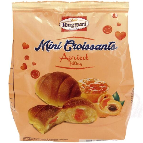 „Mini-Croissant Aprikose“ Sauerteiggebäck gefüllt mit 23 % Aprikosengeschmack.