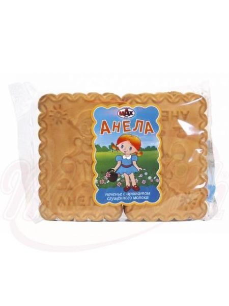 3794edbaee270fe66990506fd0519503 Печенье Анела с ароматом сгущёного молока 200гр — изображение 1
