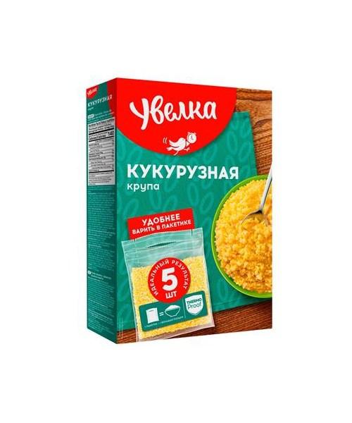 39fae45b91806799af4cfb71662ba4f4 Крупа кукурузная в пакетах 5/80г Увелка — изображение 1