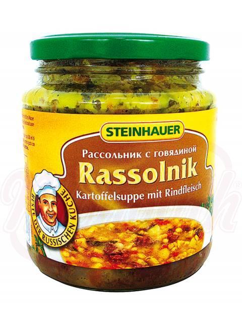 3d42cd65fd6f978103d7bd76a501ca7c Kartoffelsuppe mit Rindfleisch Rassolnik530g – Bild 1