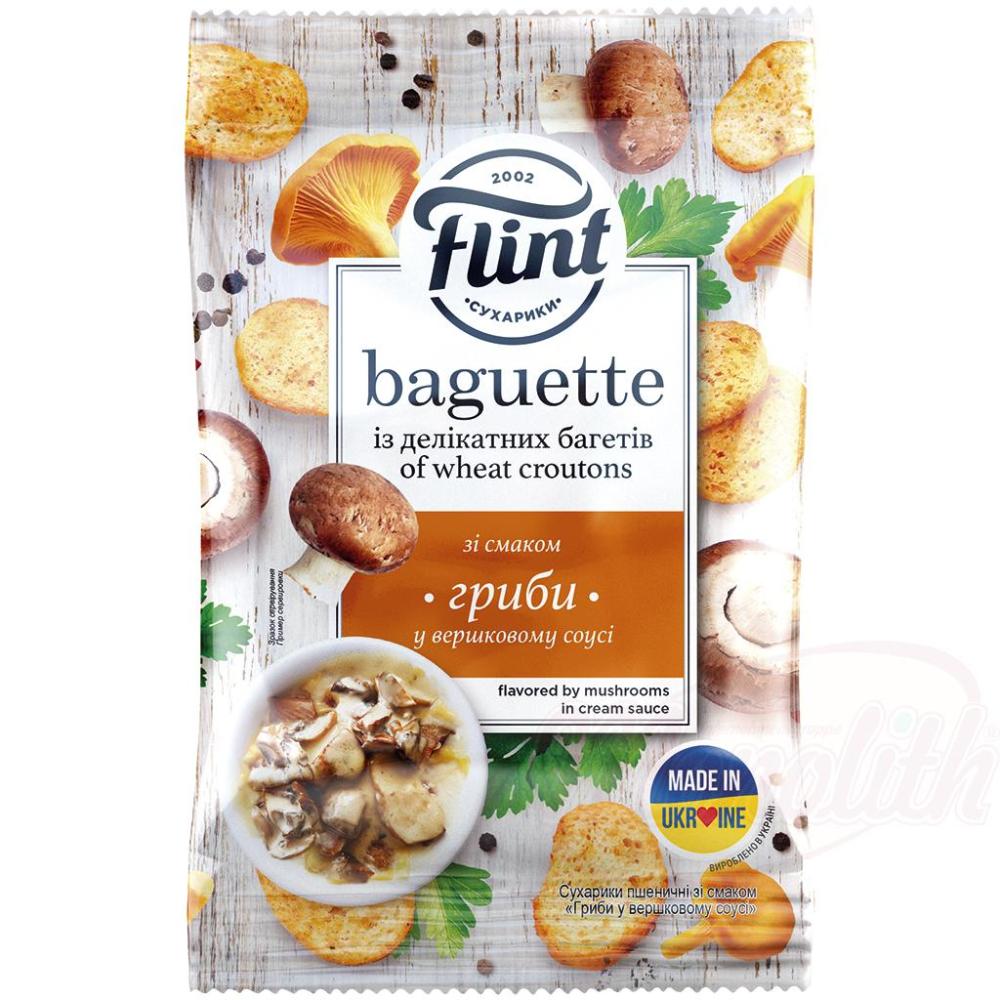 421d3a23960dd8ab9dfdd6799b920312 Weizen Brotsnacks mit Geschmack Pilze in Sahnesoße FLINT – Bild 1