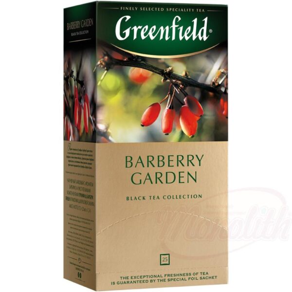 Ароматизированный смешанный чай Greenfield "Barberry Garden" 25 x 1,5g