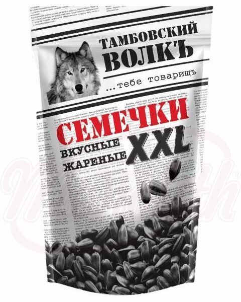 Семечки XXL черные жареные Тамбовский волкъ400г