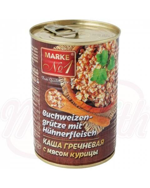 Buchweizengrütze mit Hühnerfleisch