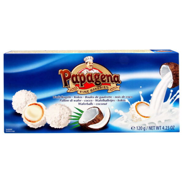 Waffelkugeln mit Kokosnuss 120g