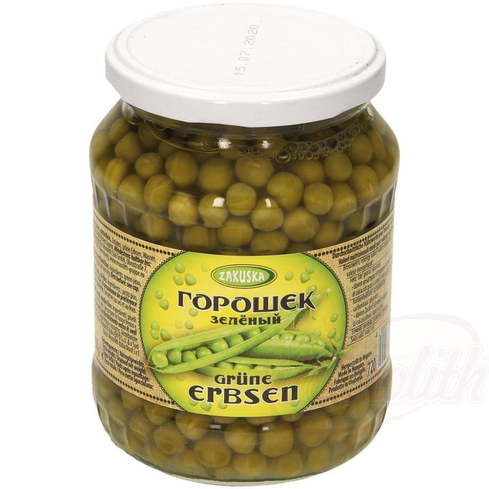 73c8bd89e84b6c91f88ac0749450853e Zakuska Grüne Erbsen, mittelfein 690g – Bild 1