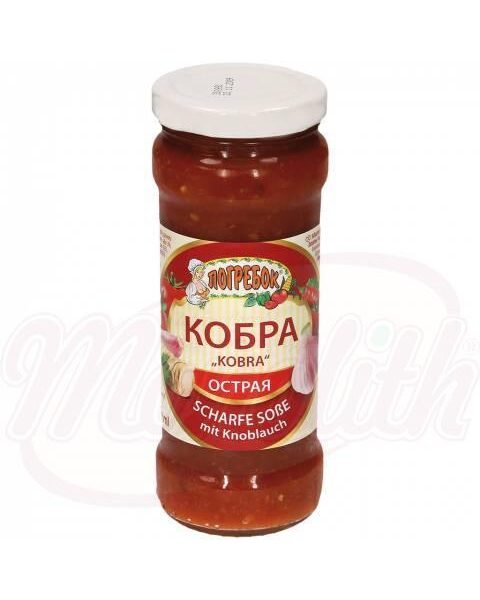 Соус острый с чесноком Кобра295мл