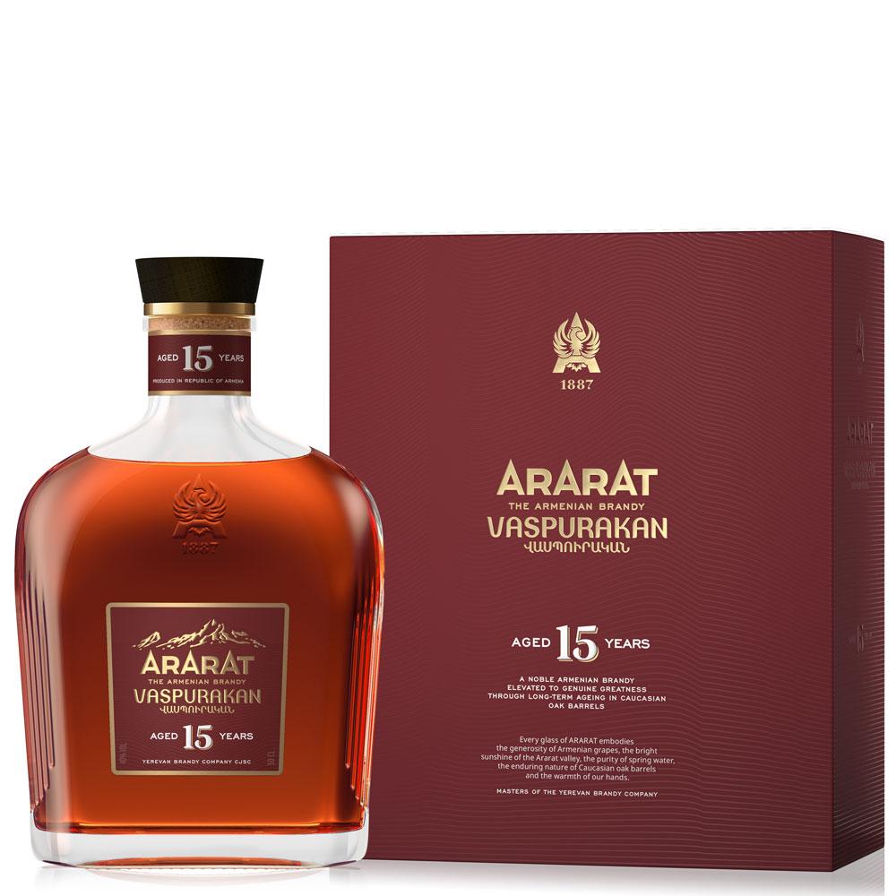 8598cd7e7605fa22d3209de93347e0b9 Brandy ARARAT 15 Jahre 0,5L 40%vol – Bild 1