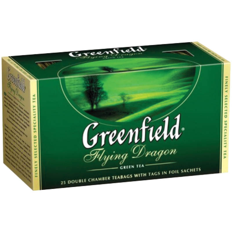 8950bc4a44a16809020066a00ac73ed8 Tee Greenfield grün Flying Dragon 25 Btl. – Bild 1