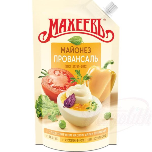 Macheev Salatmayonnaise nach Provencal-Art, mit Süßungsmittel 400ml
