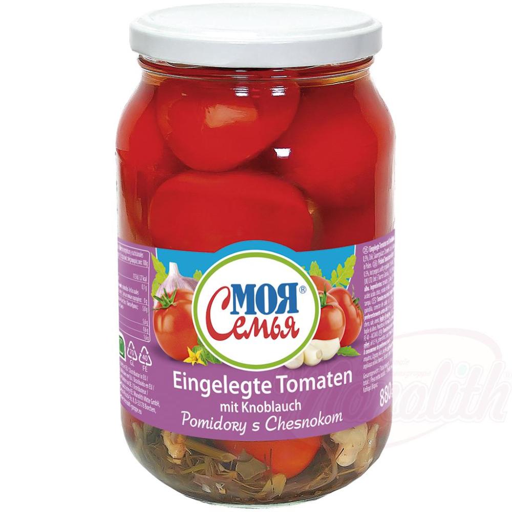 a252a7bf8d5c7ee438b8476c4dc2f480 Eingelegte Tomaten mit Knoblauch 880 g – Bild 1