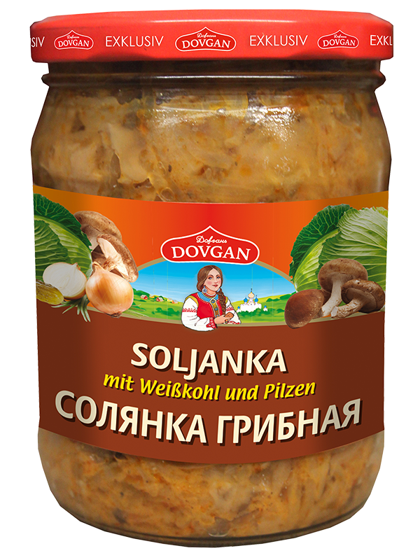 ad295384ede6d134c8eb2280a14d97bf Довган Солянка с капустой и грибами 480г — изображение 1