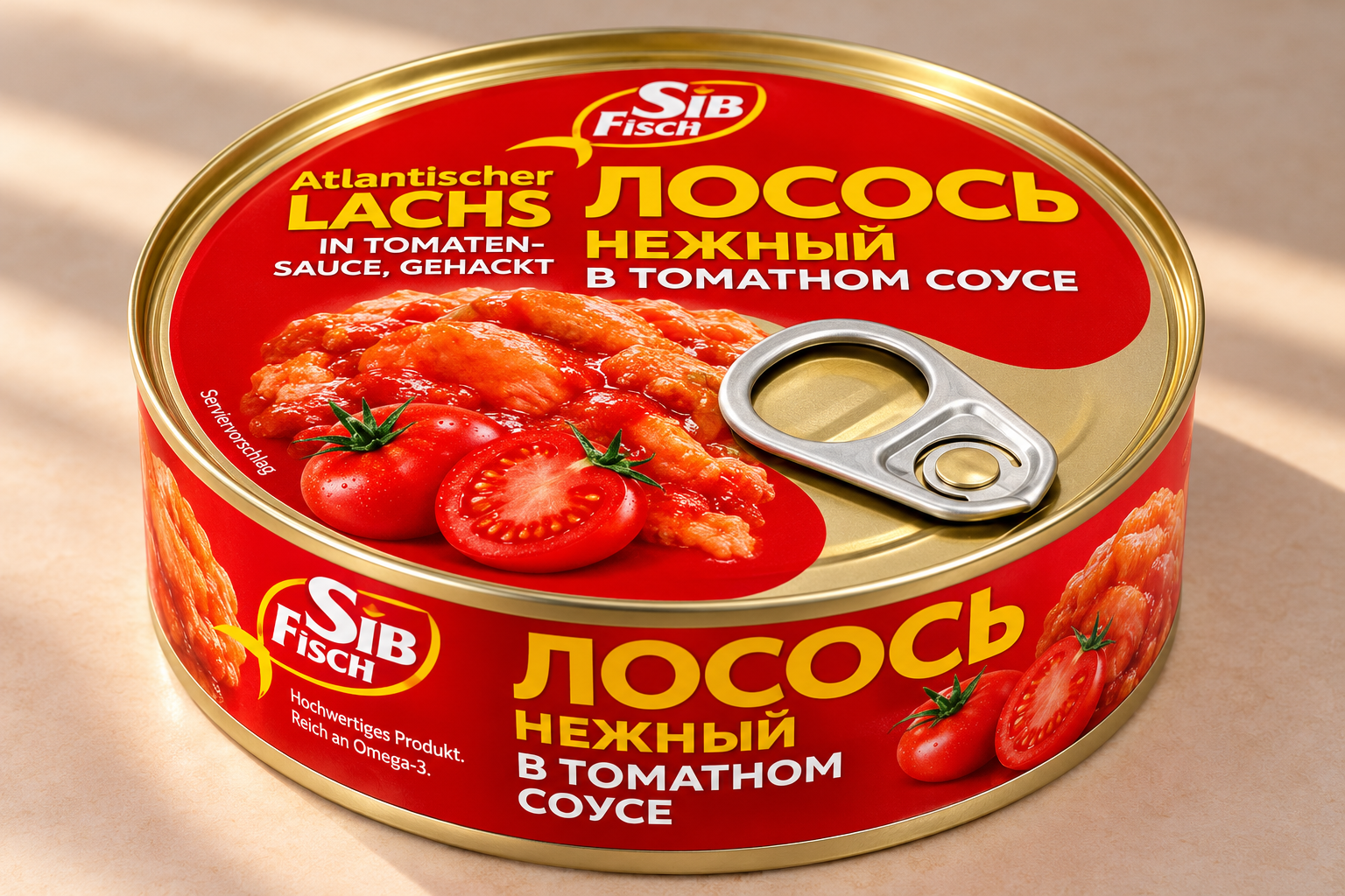 Атлантический лосось SibFisch в томатном соусе, 220 г Атлантический лосось SibFisch в томатном соусе, 220 г — изображение 1