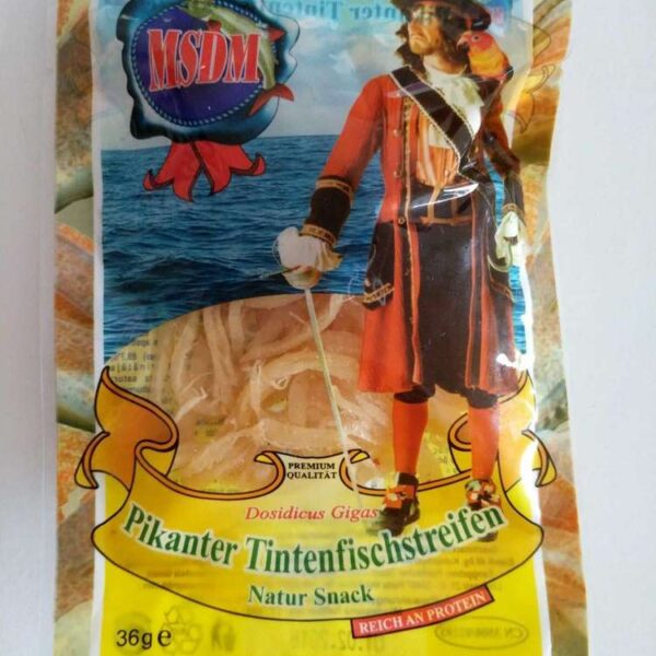 Pikante Tintenfischstreifen 36g