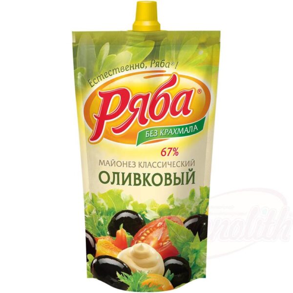 Salatmayonnaise "Rjaba-Klassicheskij Olivkovyj" 404ml