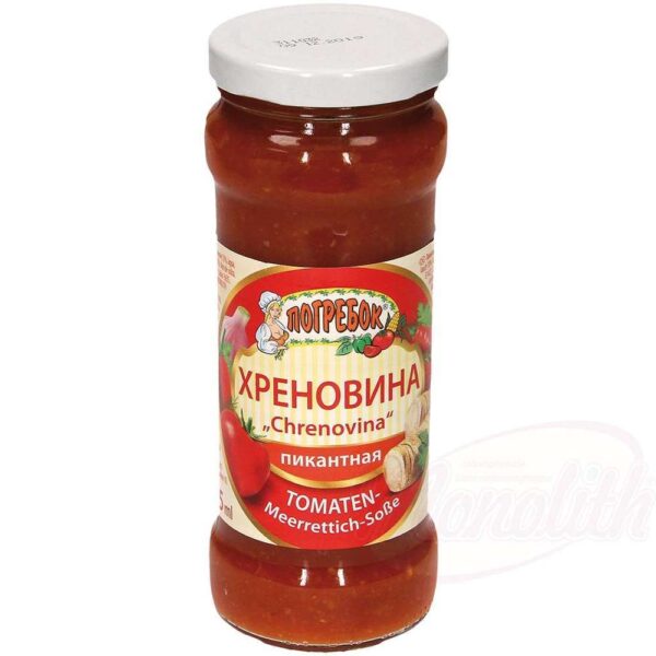 Tomaten-Meerrettich Sosse Chrenovina Pogrebok