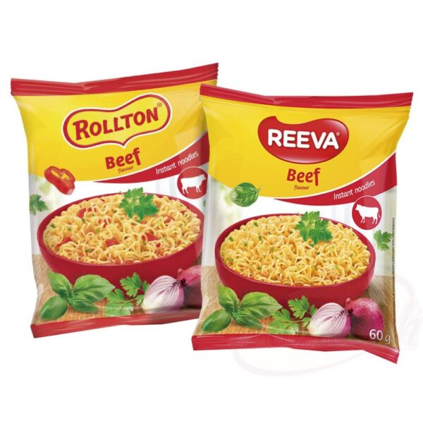 Лапша быстрого приготовления со вкусом говядины "Рива" 60г