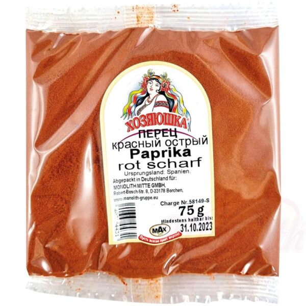 Paprika rot scharf 75g