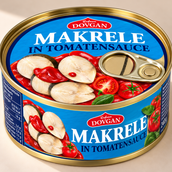 DOVGAN Makrele in Tomatensauce 240 g