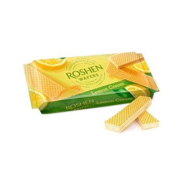 Roshen Waffeln mit Zitronenfüllung