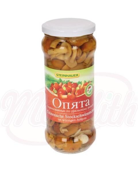 Chinesisches Stockschwämmchen Opjata in würzigem Aufguss