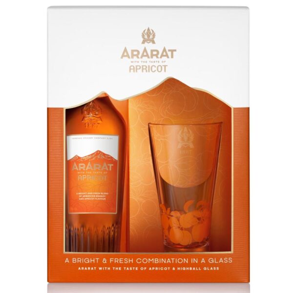 ArArAt Apricot 0,7 l mit ArArAt Highballglas
