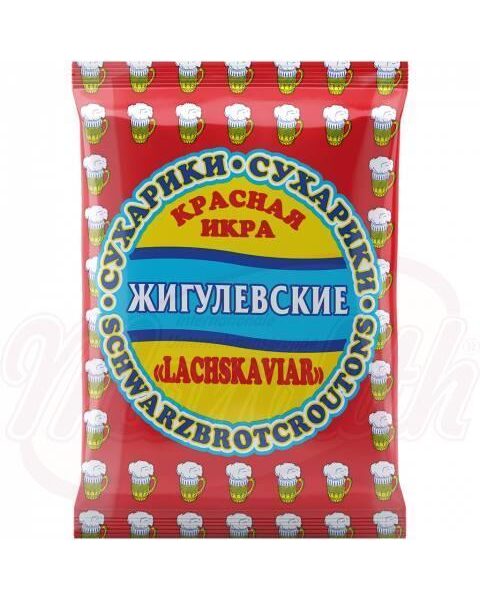 Schwarzbrotcroutons Zhiguljovskie suhariki mit Lachskaviargeschmack 50g