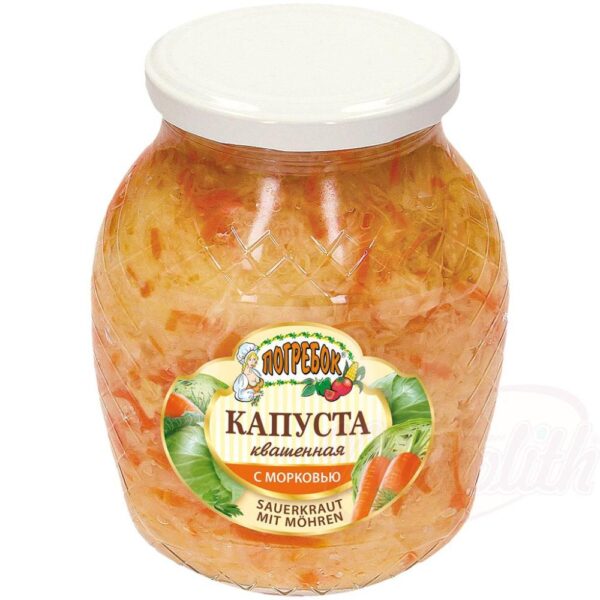 Квашеная капуста с морковью в рассоле брожения