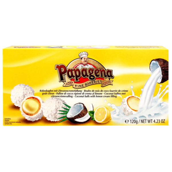 Waffelkugeln mit Zitronencreme 120g gefüllt