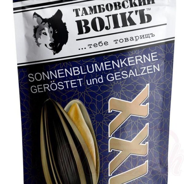 Tambovskij volk Gestreifte Sonnenblumenkerne in Schale, geröstet und gesalzen
