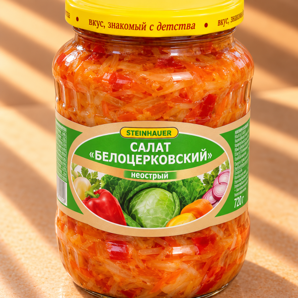 Gemüsesalat Belozerkowskij mild 660g
