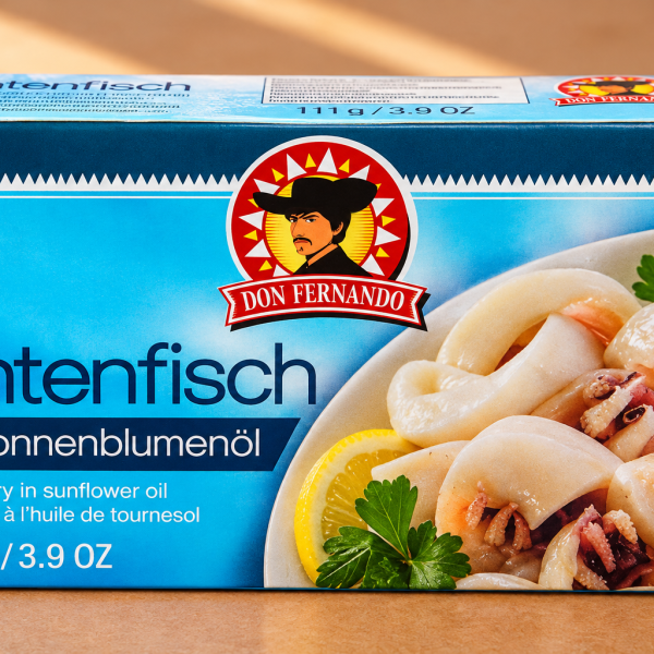 Tintenfisch in Sonnenblumenöl 111g