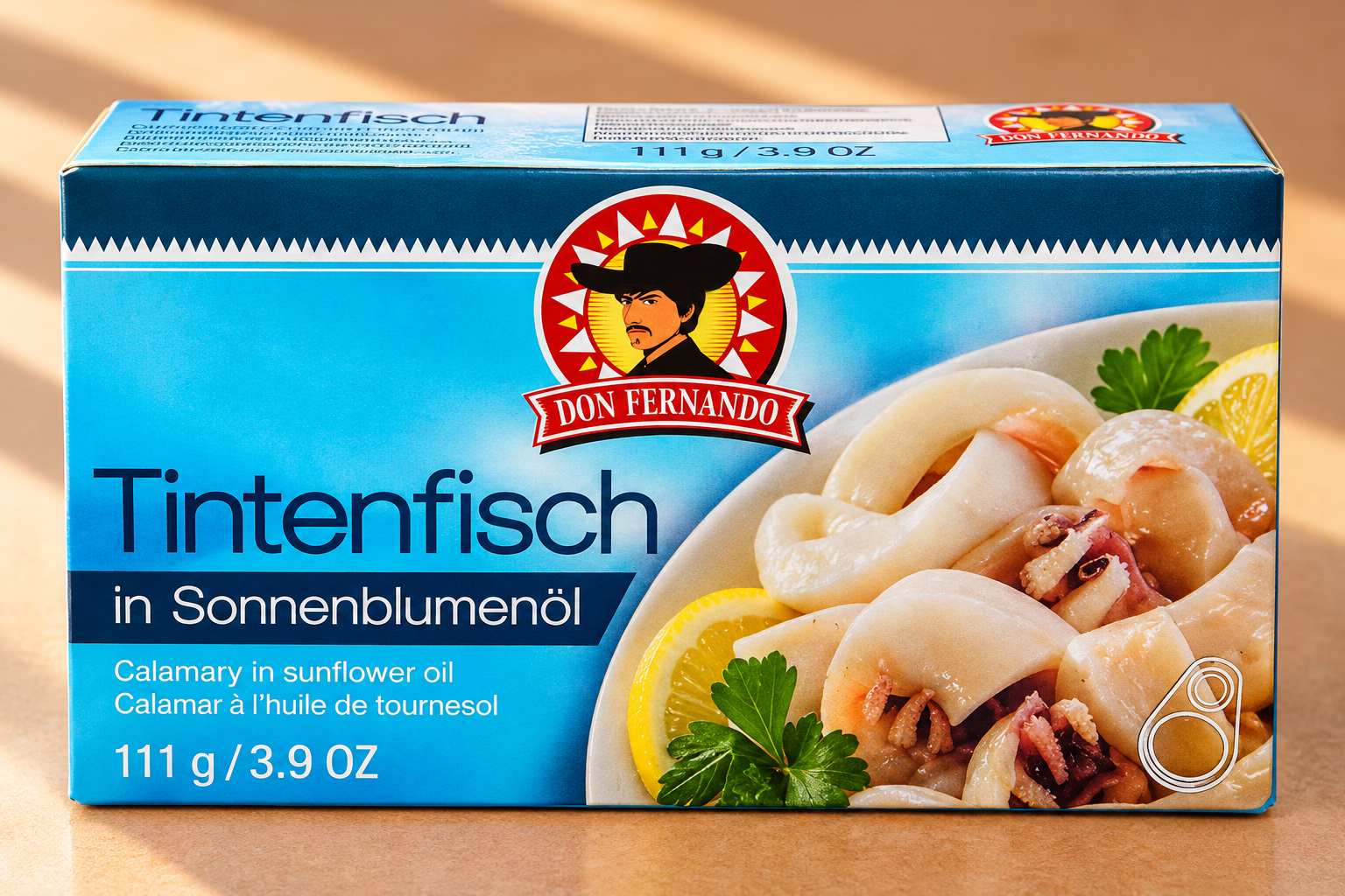 Кальмары в подсолнечном масле 111г Tintenfisch in Sonnenblumenöl 111g – Bild 1