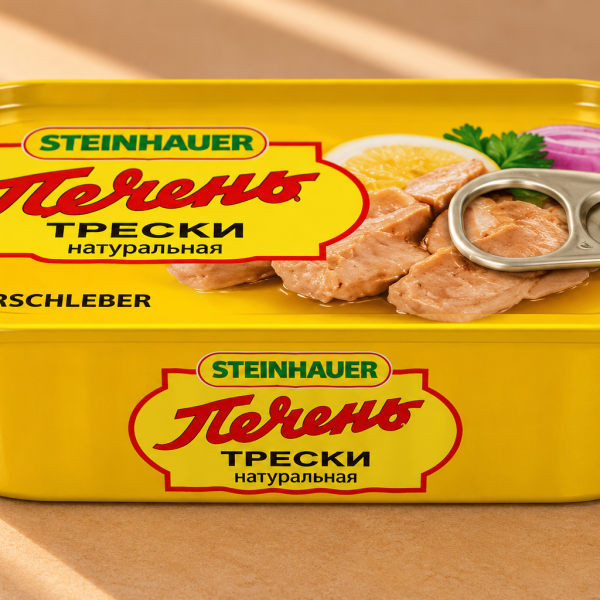 Dorschleber in eigenem Saft und Öl
