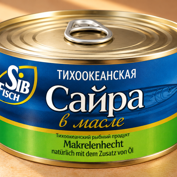 Сайра тихоокеанская в масле 240г