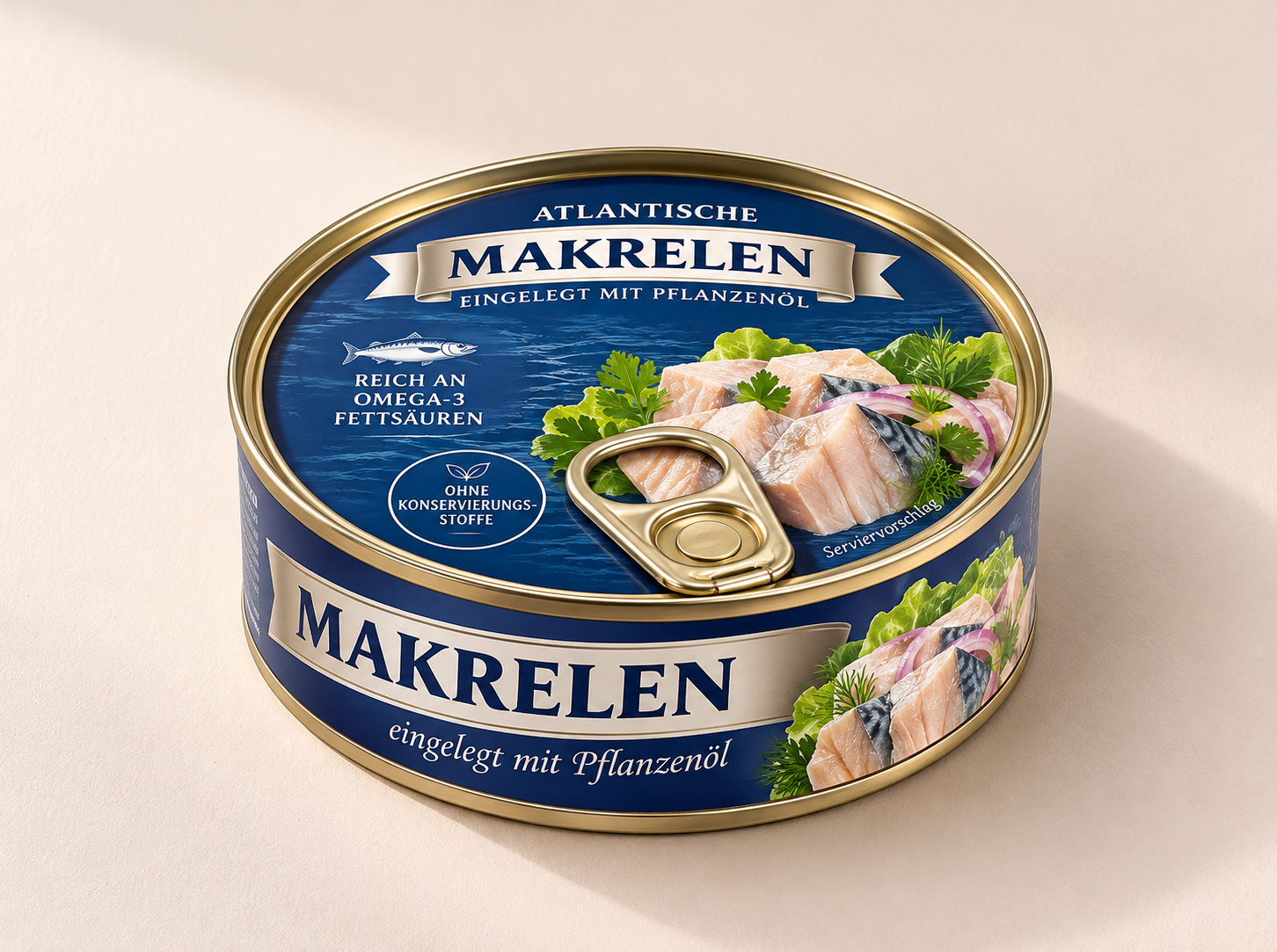 Скумбрия SibFisch ATL, маринованная в растительном масле. SibFisch ATL Makrelen eingelegt m.Pflanzenoel – Bild 1