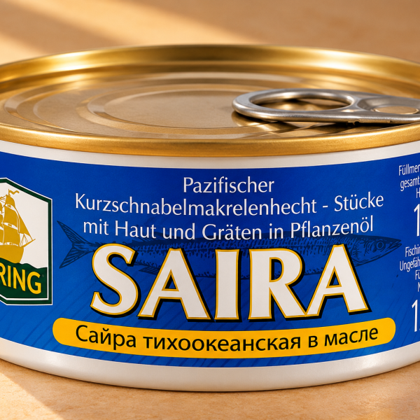 Тихоокеанская Саира в растительном масле