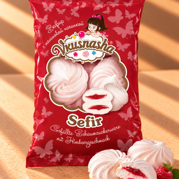 Gefuellte Schaumzuckerware