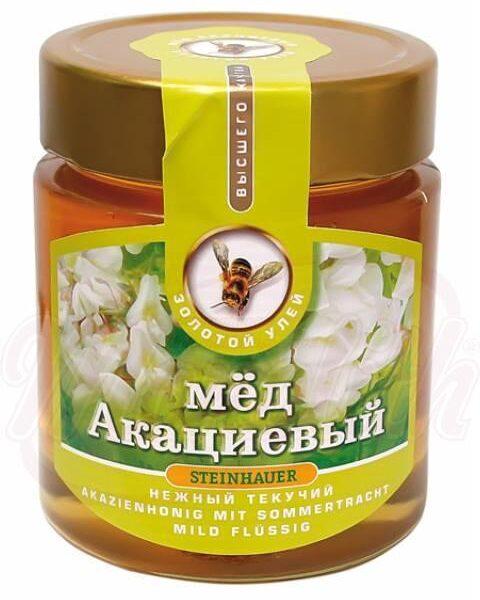 Akazienhonig mit Sommertracht mild, flüßig 500g