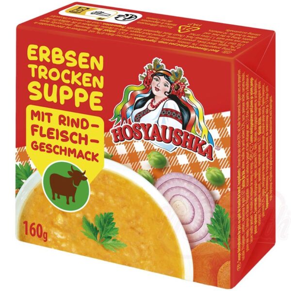 "Hosyaushka" Erbsentrockensuppe mit Rindfleischgeschmack